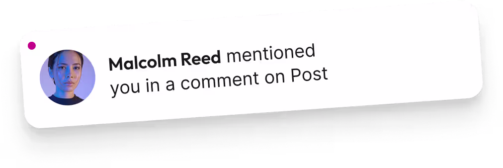 Malcolm Reed mentioned you in a comment notification